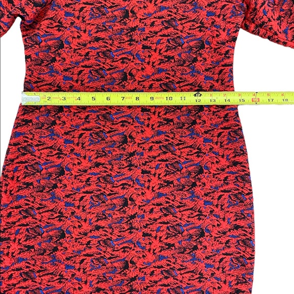 NWT Free People Red Combo Puffy Sleeve Mini Dress XS - Picture 12 of 15